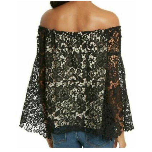 Alice + Olivia lace off the shoulder top - Picture 7 of 7